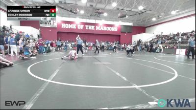 90 lbs Rr Rnd 1 - Charles Ohman, Mannford Pirate Youth Wrestling vs Conley Robinson, Pawnee Wrestling Club