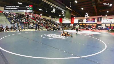 138 lbs Cons. Round 4 - Nathan Partida, Northview vs Oscar Gonzalez, West Covina