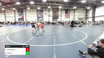 182 lbs Consi Of 32 #2 - Kian Amouzgar, MA vs Adam Oberc, CT