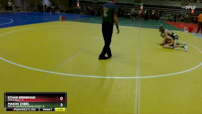 105 lbs Semis & 1st Wrestleback (8 Team) - Mason Zabel, PEM (Plainview/Elgin/Millville) vs Ethan Brinkman, Little Falls