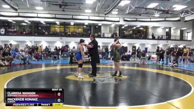 180 lbs Quarterfinal - Clarissa Wangen, Northern Michigan University vs Mackenzie Konanz, Aurora