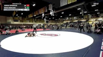 84 lbs 7th Place Match - Jordan Sprinkles, LAWC vs Makai Mercado, Peterson Grapplers