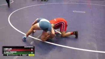 184 lbs Quarterfinal - 1 Ben Lee, Grand View vs 9 Niko Perovic, Williams Baptist
