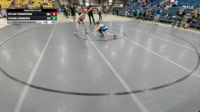 90 lbs 5th Place Match - Chase Johnson, Garretson vs Dylan Thompson, Dickinson Wrestling Club