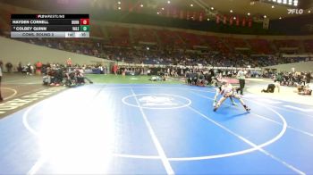 3A Boys 120 lbs Cons. Round 2 - Colbey Quinn, Vale Boys vs Hayden Cornell, Burns Boys