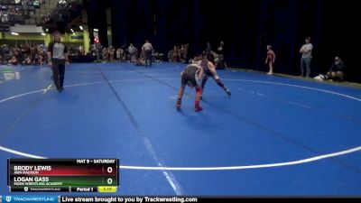 85 lbs Quarterfinal - Logan Gass, Moen Wrestling Academy vs Brody Lewis, AWA Madison