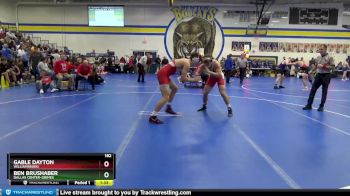 182 lbs Quarterfinal - Gable Dayton, Williamsburg vs Ben Brushaber, Dallas Center-Grimes