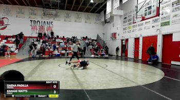 107 lbs Cons. Round 4 - Kanani Watts, Eagle vs Daena Padilla, Weiser