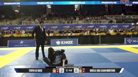 Teryn Lee Baek vs Brielle Ana Lujan Monteiro 2026 Pan Kids Jiu-Jitsu IBJJF Championship