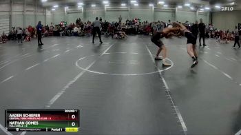 120 lbs Round 1 (8 Team) - Aaden Schiefer, Central York Wrestling Club vs Nathan Gomes, Full Circle