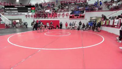 HS 120 lbs Cons. Round 1 - Maya Hummel, WEATHERFORD vs Alex Pomares, DUNCAN