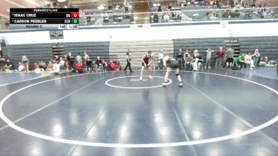 120 lbs Round 5 - Carson Peebles, Cougar Club Wrestling vs Isaac Cruz, Idaho