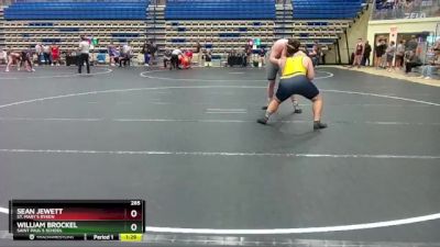 285 lbs Champ. Round 2 - William Brockel, Saint Paul`s School vs Sean Jewett, St. Mary`s Ryken