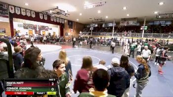 120 lbs Champ. Round 1 - Makya Matt, Omak vs Connor Johnson, Lake City High School