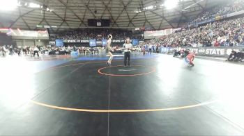 Girls 2A 105 lbs Quarterfinal - Olivia Thomas, R. A. Long (Girls) vs Kyler Menza, Washington (Girls)