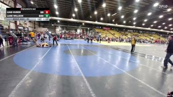 95 lbs 2nd Place Match - Liam Huber, Glendive Mat Devils vs Lane Willson, Miles City Wrestling Club