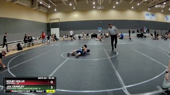 52-56 lbs Round 2 - Kolby Hollis, New Kent vs Jax Crawley, Midlothian Miners Wrestling Club