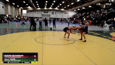 165 lbs Cons. Round 2 - Hunter Richardson, Western Wyoming College vs Kyle Yazzie, Fort Hays Tech Northwest