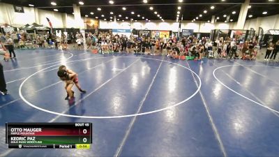 62 lbs Round 2 - Otto Mauger, Maple Mountain vs Kedric Paz, Gold Rush Wrestling