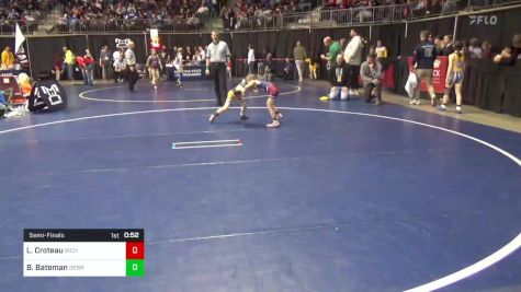 41 lbs Semifinal - Luca Croteau, Richland vs Brock Bateman, Derry