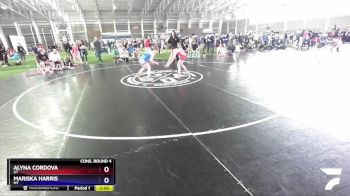 124 lbs Cons. Round 4 - Alyna Cordova, UT vs Mariska Harris, MT