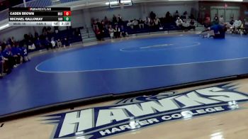 157 lbs Round 1 (8 Team) - Caden Brown, Muskegon Community College vs Michael Galloway, Harper College