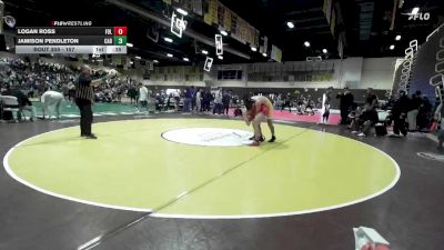 157 lbs Cons. Round 1 - Jamison Pendleton, Cabrillo vs Logan Ross, Folsom