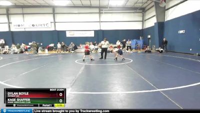 60-69 lbs Round 1 - Dylan Boyle, Patriot WC vs Kage Shaffer, Hawk Wrestling Club