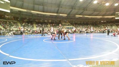 120 lbs Consi Of 8 #2 - AKEELA Mitchell, NM Gold vs Elizabeth Schull, Willard Youth Wrestling