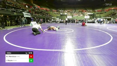 108 lbs Consi Of 16 #2 - Michael Mendoza, Fowler vs Isaak Reyes, Redwood