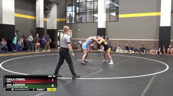 142 lbs Quarterfinal - Ava Johnson, Fulton Wrestling Club vs Tayla Stiefel, Iowa