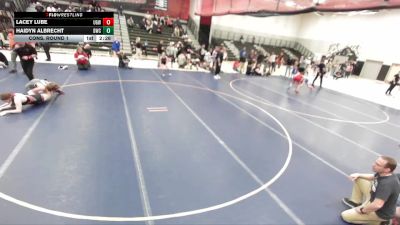 125-130 lbs Cons. Round 1 - Lacey Lube, Uintah Girls Wrestling vs Haidyn Albrecht, Durango Wrestling Club