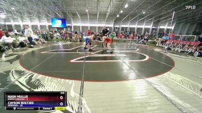 215 lbs 2nd Wrestleback (16 Team) - Nash Mullis, North Carolina vs Cayson Boltjes, Nebraska