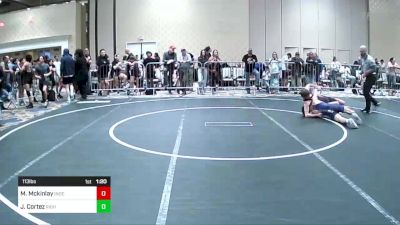 113 lbs Round Of 64 - Max Mckinlay, Independent vs Justin Cortez, Righetti Wrestling