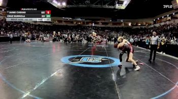 4A 133 lbs Champ. Round 1 - Evan Graham, Academy vs Mythias Layton, Belen