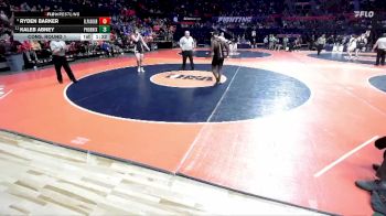 1A 215 lbs Cons. Round 1 - Ryden Barker, El Paso (E.P.-Gridley) vs Kaleb Abney, Chicago (Phoenix Military Academy)