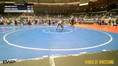 120 lbs 3rd Place - Melissa Gallo, Gladiator Wrestling Club vs Lennox Gebara, Greater Heights Wrestling