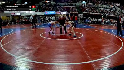 106 lbs Cons. Round 2 - Toby Kleinke, Sidney Wrestling Club vs Zane Lister, Summit Wrestling Club