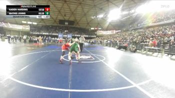 Boys 2A 120 lbs Quarterfinal - Kaden Harding, Orting vs Mathis Johns, Woodland
