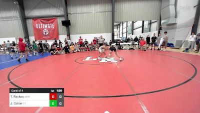 90 lbs Consi Of 4 - Teagan Raykos, Gold Medal WC vs Joey Cotter, Team Tugman HS