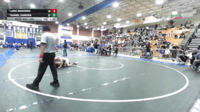 106 lbs Quarterfinal - Daniel Zamora, Grand Terrace vs Luke Montero, La Mirada