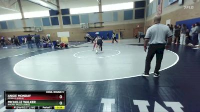 140lbs Cons. Round 5 - Angie Monday, Othello (Girls) vs Michelle Walker, Naches Valley (Girls)