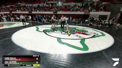 150 lbs Round 3 (8 Team) - Luke Ralls, Canyon West Plains vs Mac Shafer, Fort Worth Benbrook