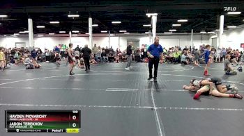 100 lbs Placement (4 Team) - Jadon Terekhov, Mat Warriors vs Hayden Piovarchy, Finger Lakes Elite