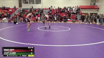 157 lbs Quarterfinal - Brady Dean, Waterloo West vs Wyatt Vlasek, Prairie, Cedar Rapids