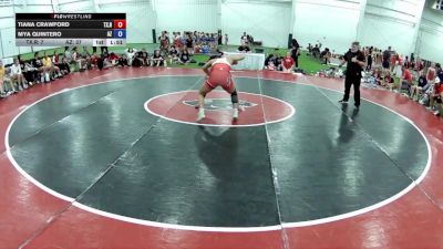 140 lbs Tiana Crawford, Texas Red vs Mya Quintero, Arizona