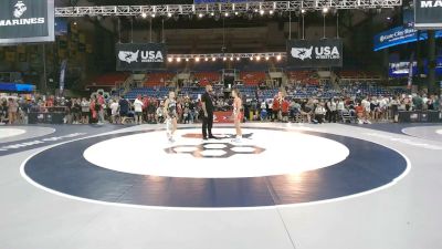 95 lbs Cons. Rd Of 16 - McKenzie Mantei, Michigan vs Anabelle Wessel, New York