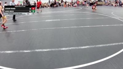 84 lbs Round 3 (6 Team) - Luke Beck, Wrecking Crew vs Logan Rang, Quaker Nation