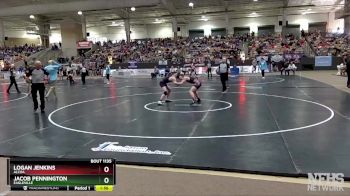 A 138 lbs Quarterfinal - Jacob Pennington, Eagleville vs Logan Jenkins, Alcoa