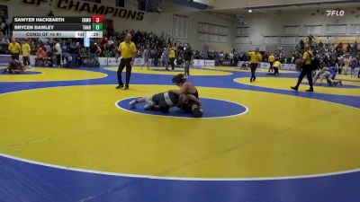 129 lbs Consi Of 16 #1 - Sawyer Hackbarth, Edmond North (OK) vs Brycen Dawley, Tahoma (WA)
